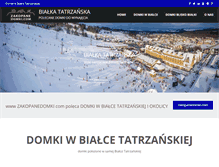 Tablet Screenshot of bialkatatrzanskadomki.com